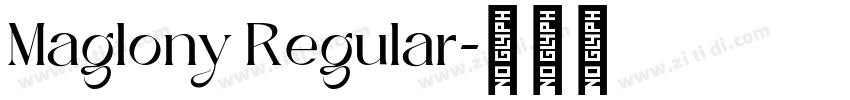 Maglony Regular字体转换